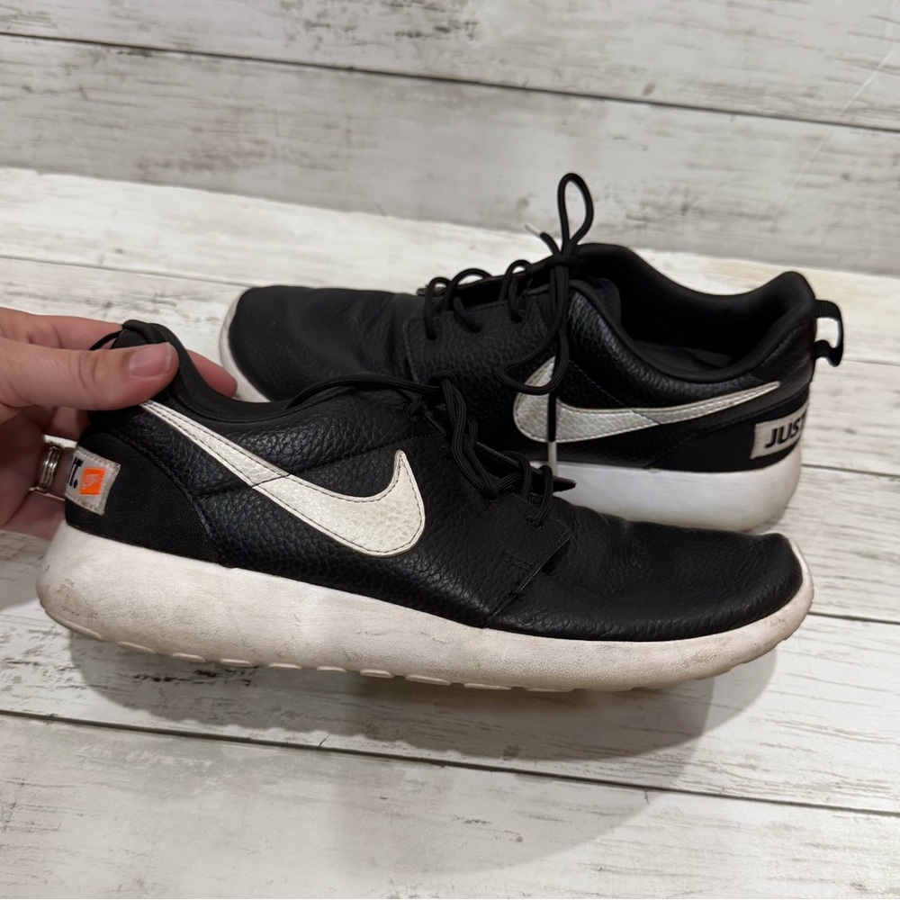 Nike Roshe One Just Do It Premium Black Total Orange